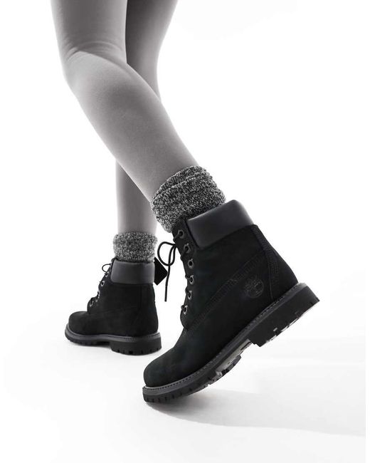 Timberland Black 6 Inch Premium Boots