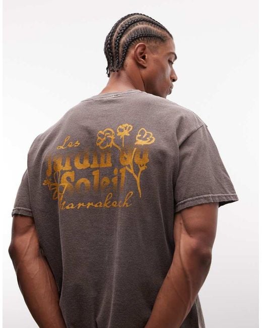 Reclaimed Vintage Brown Unisex Graphic Tee