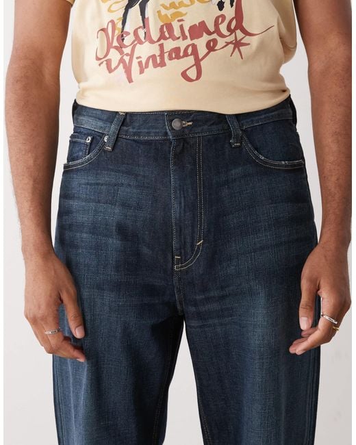 Galaxy - jean baggy ample - foncé délavé Weekday pour homme en coloris Natural