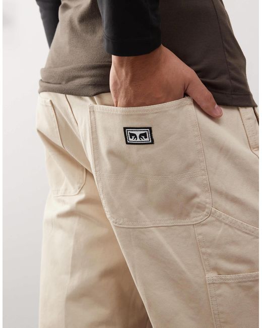 Hardwork - pantalon style charpentier - beige Obey pour homme en coloris Natural
