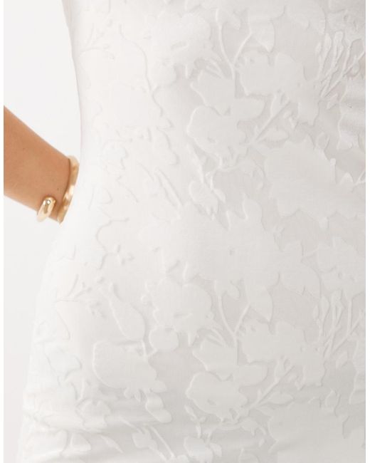 SNDY'S White Floral Burnout Cami Maxi Dress