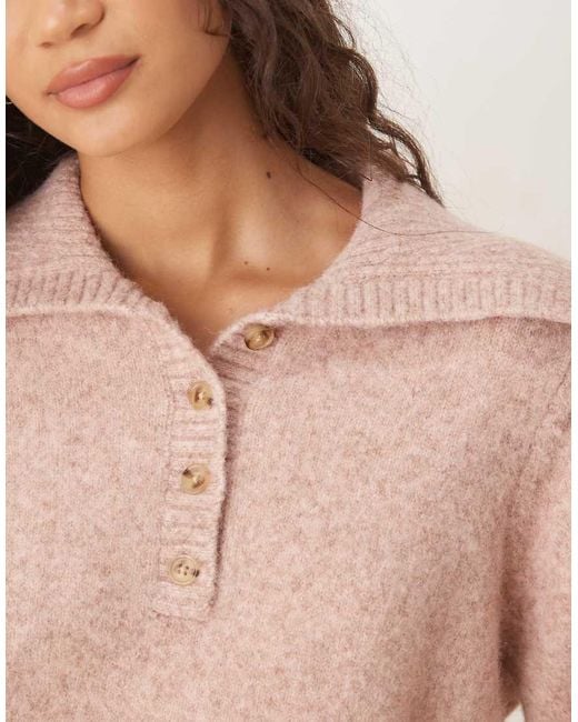 ASOS Pink Waisted Polo