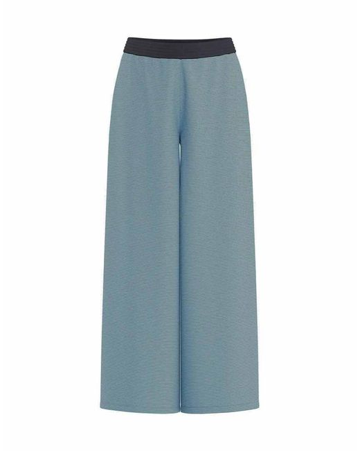 HYPEDROP Blue Wide-Leg Trousers
