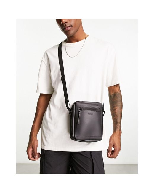 Fenton Gray Classic Cross Body Bag for men