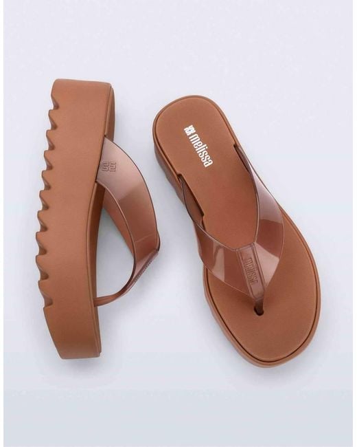 Melissa Brown Thong Platforms