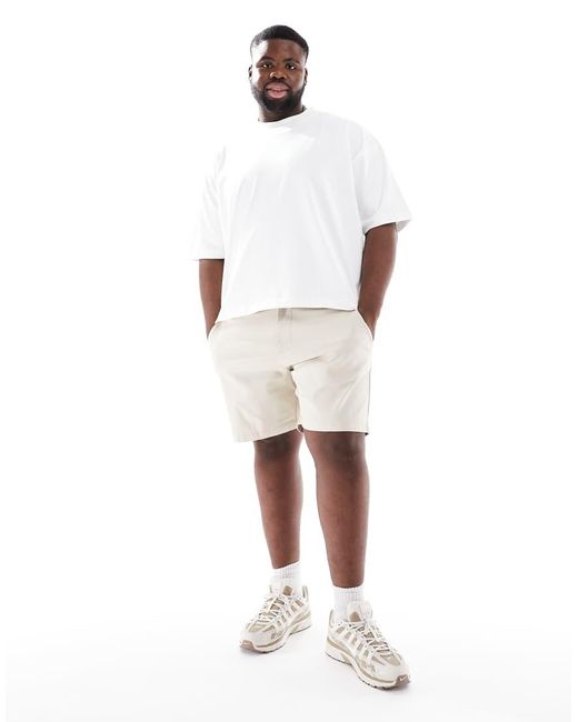 ASOS Small Halflange Bermuda-Chinoshort in het Blue voor heren