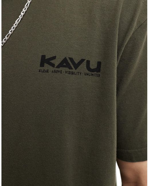 Kavu Green Short Sleeve T-shirt for men
