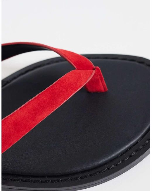 ASOS Multicolor Fenna Leather Thongs