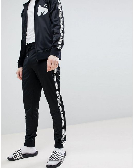 Time Is Money Velours Jogging Ensemble Super Star Noir Fermeture /Éclair Dor/ée Surv/êtement pour Hommes Coupe Slim /à Capuche