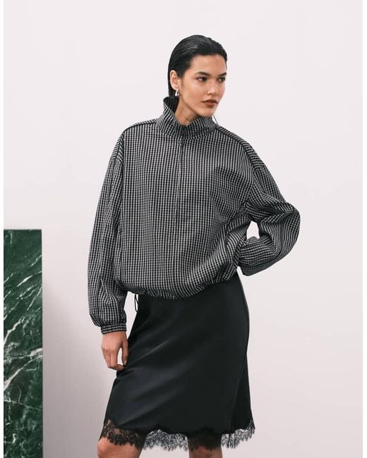 ASOS Black Oversized Track Jacket
