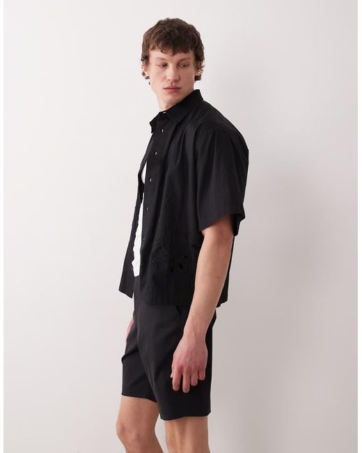 ASOS Blue Tailored Cotton Rich Slim Chino Shorts for men