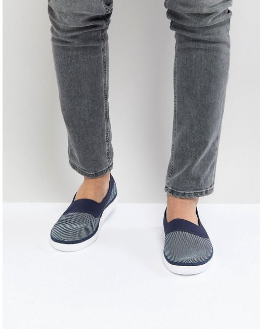 Zapatillas de lona sin cierres en azul marino L.Ydro de Lacoste de hombre  de color Azul | Lyst