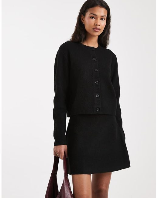 ASOS Black Micro Skirt Co-Ord