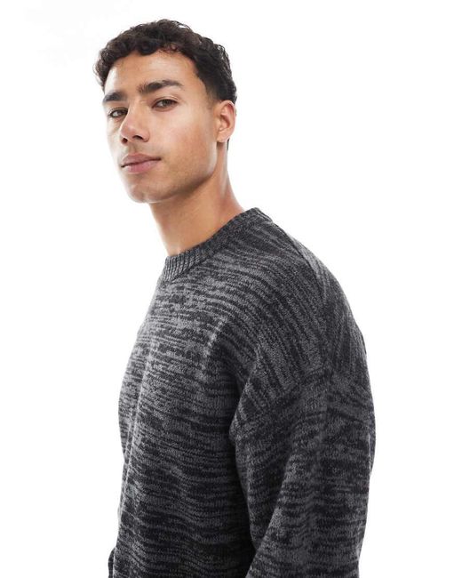 Jack & Jones Blue Oversize Fluffy Jumper for men