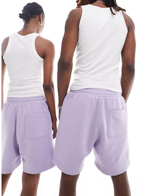 Weekday Purple Unisex Jersey Shorts