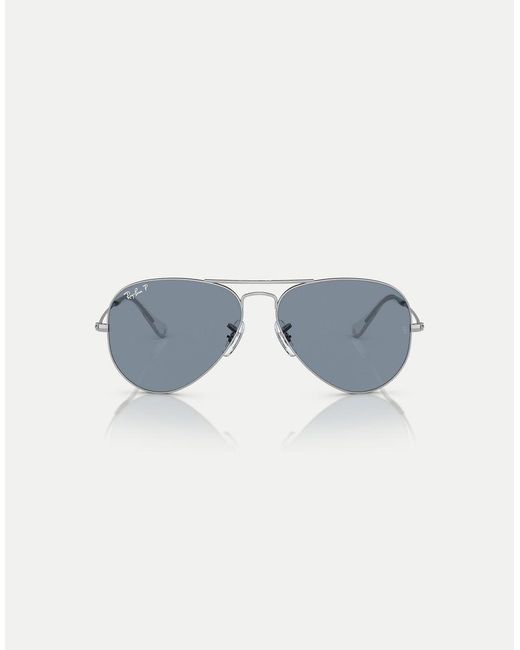 Ray-Ban Blue Aviator Classic Pilot Polarised Sunglasses
