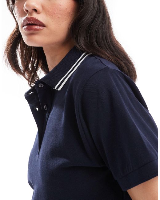 ASOS Blue Fitted Polo Shirt