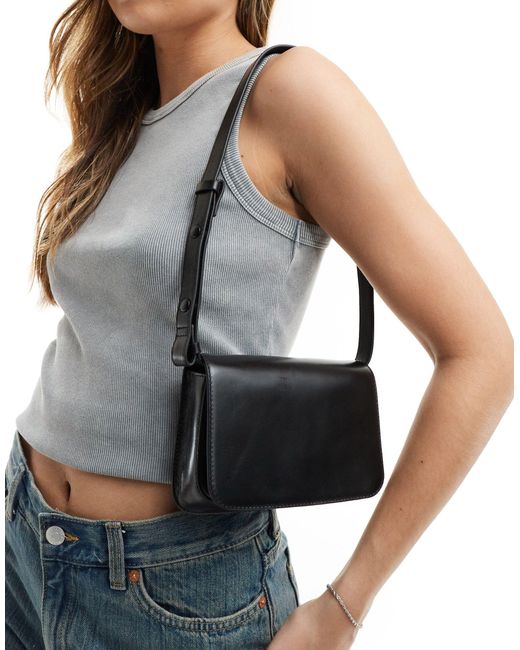 Mango Blue Leather Bum Bag