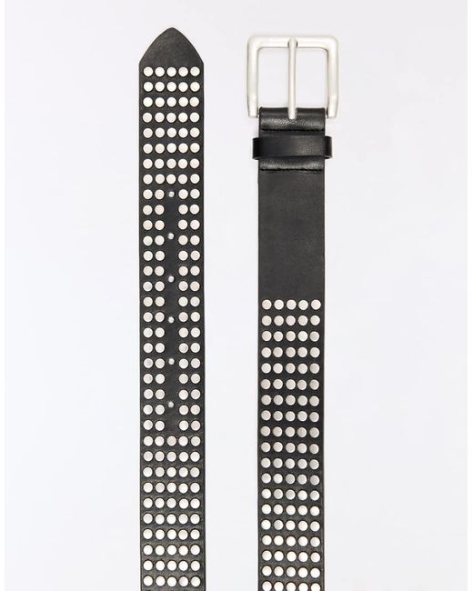 Bershka Black Studded Belt for men