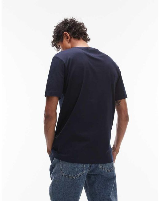 Tommy Hilfiger Blue Chest Logo T-shirt for men