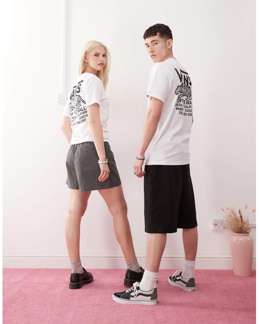 Vans Pink Sneaky Graphic Back Print T-shirt