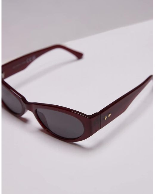 Occhiali Da Sole Cat-Eye Slim Ovali Bordeaux di & Other Stories in Brown