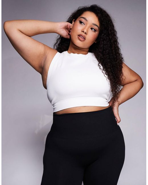 4505 White 4508 curve – active – doppellagiger, nahtloser sport-bh