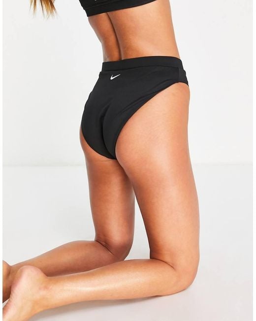 Nike Black Nike Essentials High Waist Bikini Bottoms