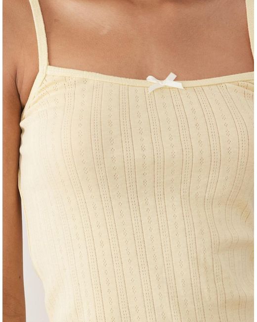 Dippin' Daisy's Natural Dippin Daisys Pointelle Cami Top