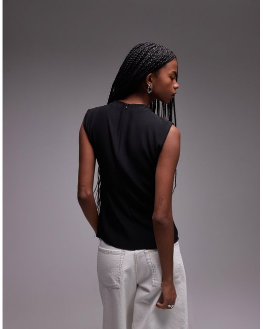 Mango Gray – ärmelloses satin-oberteil