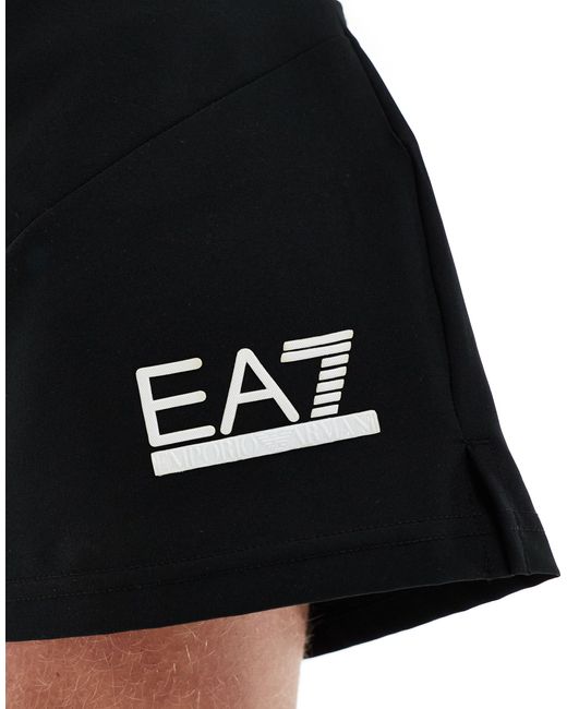 EA7 Armani – – webstoff-shorts in Black für Herren