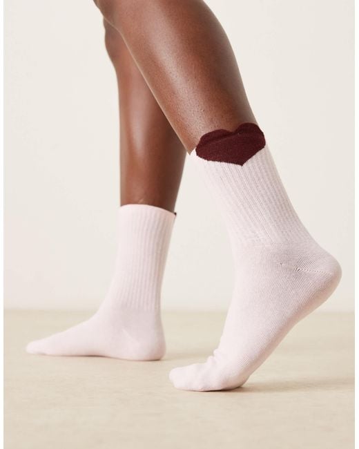ASOS Red Heart Detail Socks