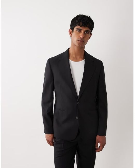 ASOS Black Premium Slim Suit Jacket for men