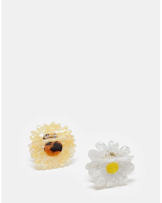 Accessorize Multicolor – daisy & sunflower – 2er-pack e haarklammern im gänseblümchen- und sonnenblumen-design