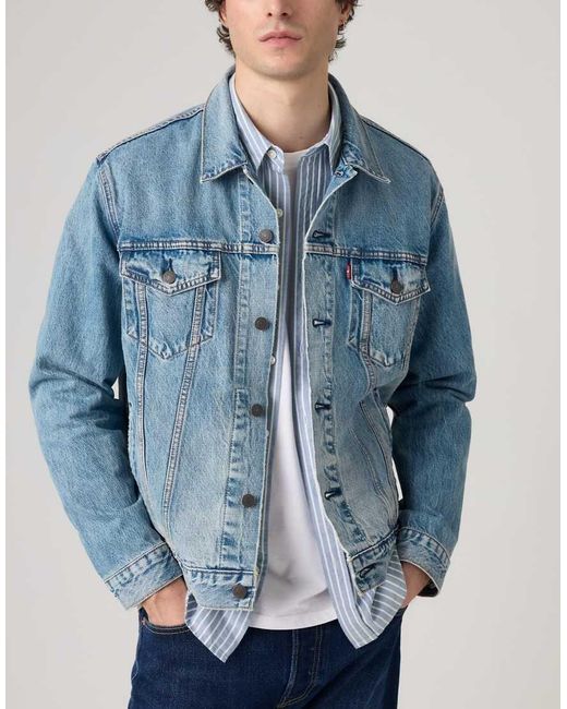 Levi's Blue Corduroy Trucker Jacket for men