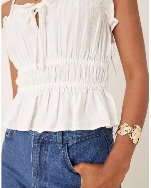 Nobody's Child White Polly Cami Top