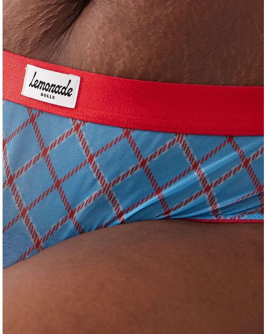 Lemonade Dolls Brown Stretch Mesh High Waisted Briefs
