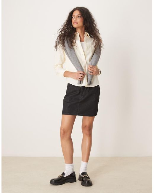 Gant Regular-Fit Gestreept Oxford Overhemd Met Logo in het Natural