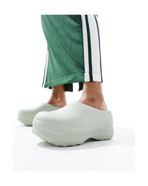 Adiform stan - sabot chiaro di Adidas Originals in Green