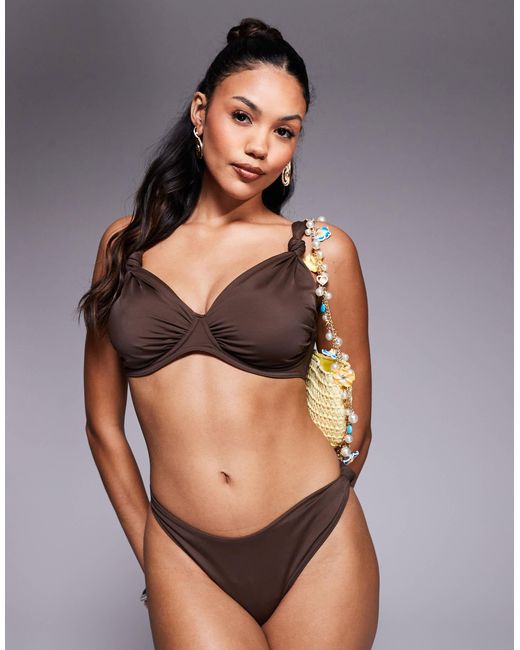 ASOS Black – nina – bikinihose