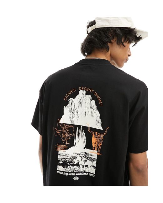 Pearisburg - t-shirt avec imprimé au dos Dickies pour homme en coloris Black