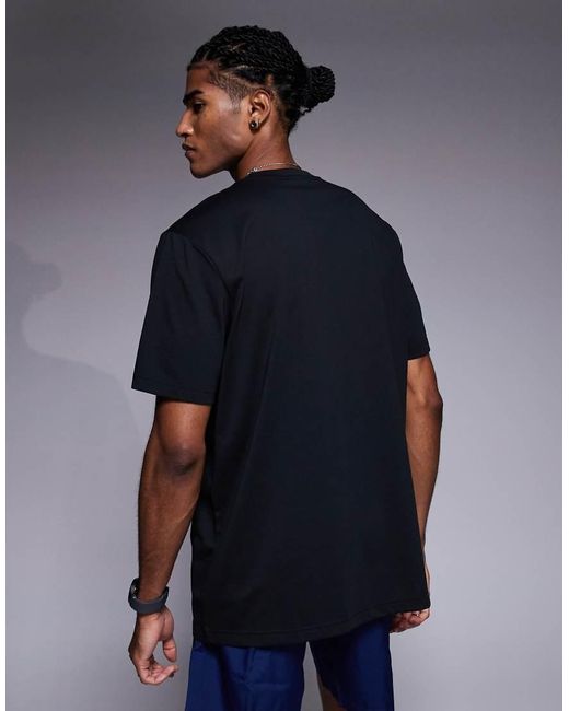 Adidas Originals Blue Adidas Running T-shirt With One More Mile Graphic for men