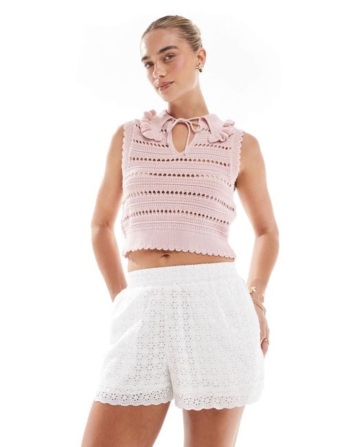 The Frolic White – exklusiv – baumwoll-shorts