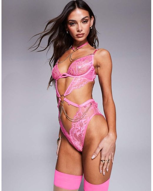 Ann Summers Pink Adore Amour Crotchless Body