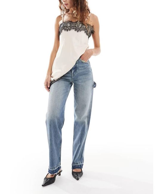Tommy Hilfiger Blue Layla High Rise Slim Straight Leg Jeans