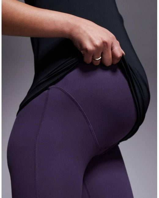 4505 Blue Maternity Icon Soft Touch High Waist Slim Kick Yoga Legging