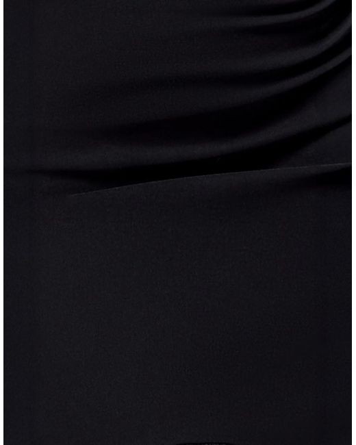 Goddiva Blue Halter Neck Puff Hem Mermaid Midaxi Dress