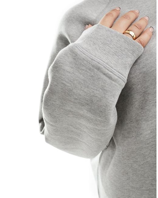 ASOS Gray Asos Design Curve Heavy Weight Oversized Sweatshirt