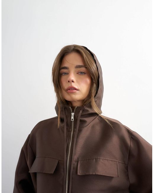 TOPSHOP Brown – bomberjacke