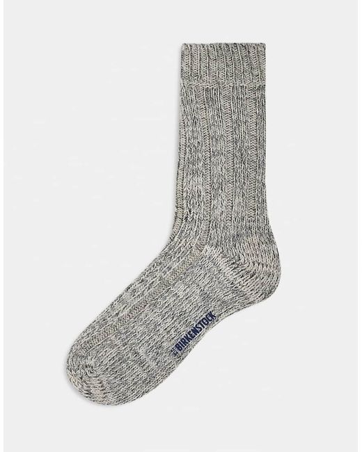 Birkenstock Gray Menswear Twist Sock for men